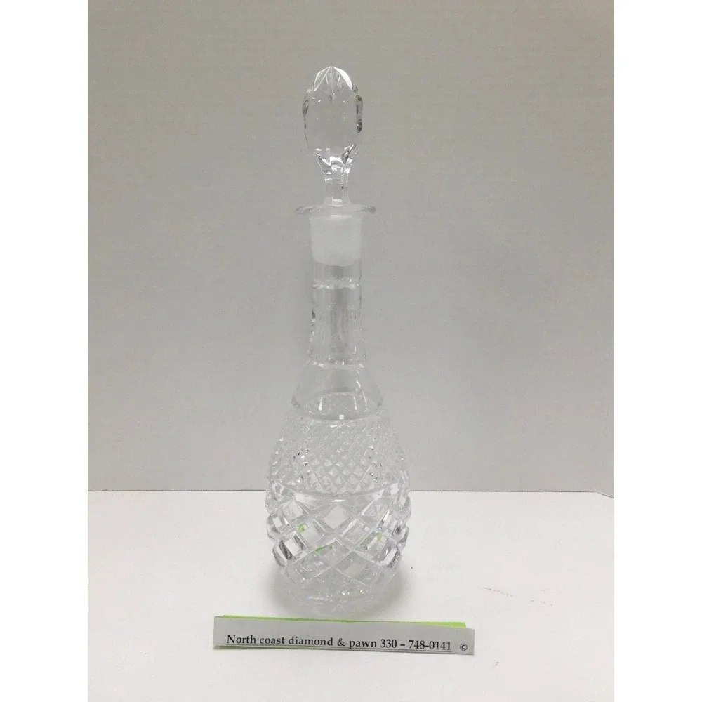 Vintage Heavy Cut Crystall Wine Decanter 12